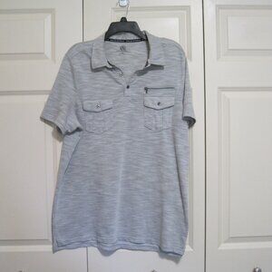 Rock & Republic heathered gray polo sz XL